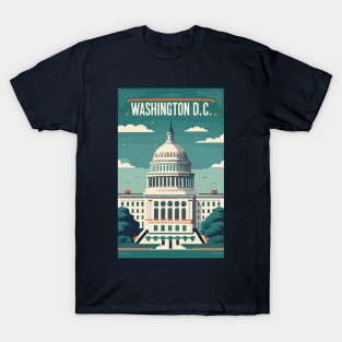 A Vintage Travel Art of Washington DC - US T-Shirt